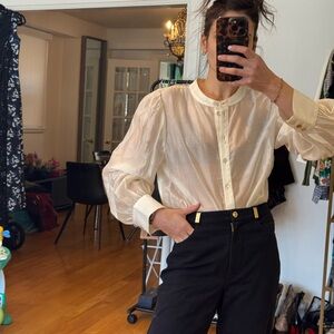 Bailey 44 Sheer Rhinestone Blouse